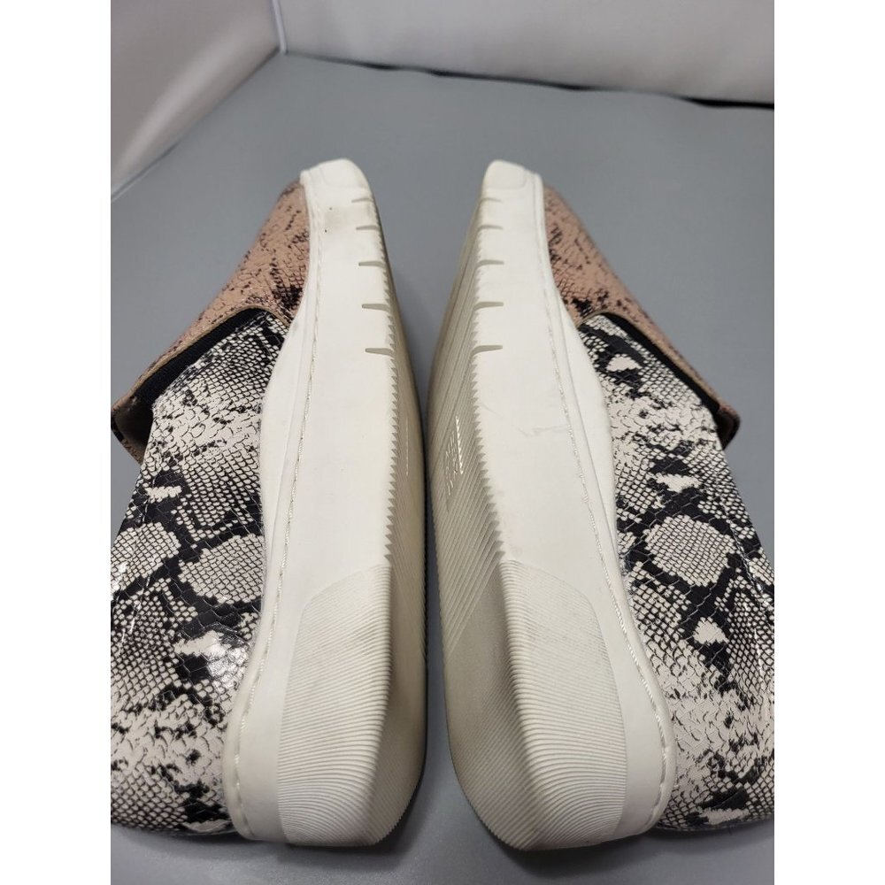 Naturalizer Hawthorn Leather Snakeskin Snake Animal Print Zip Sneakers, 9.5 - Picture 5 of 5